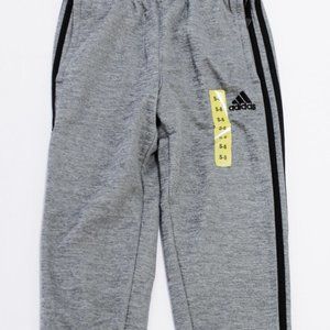 Adidas Kid's Unisex 3-Stripe Tapered Sweatpants Dark gray/Black Small AK5829
